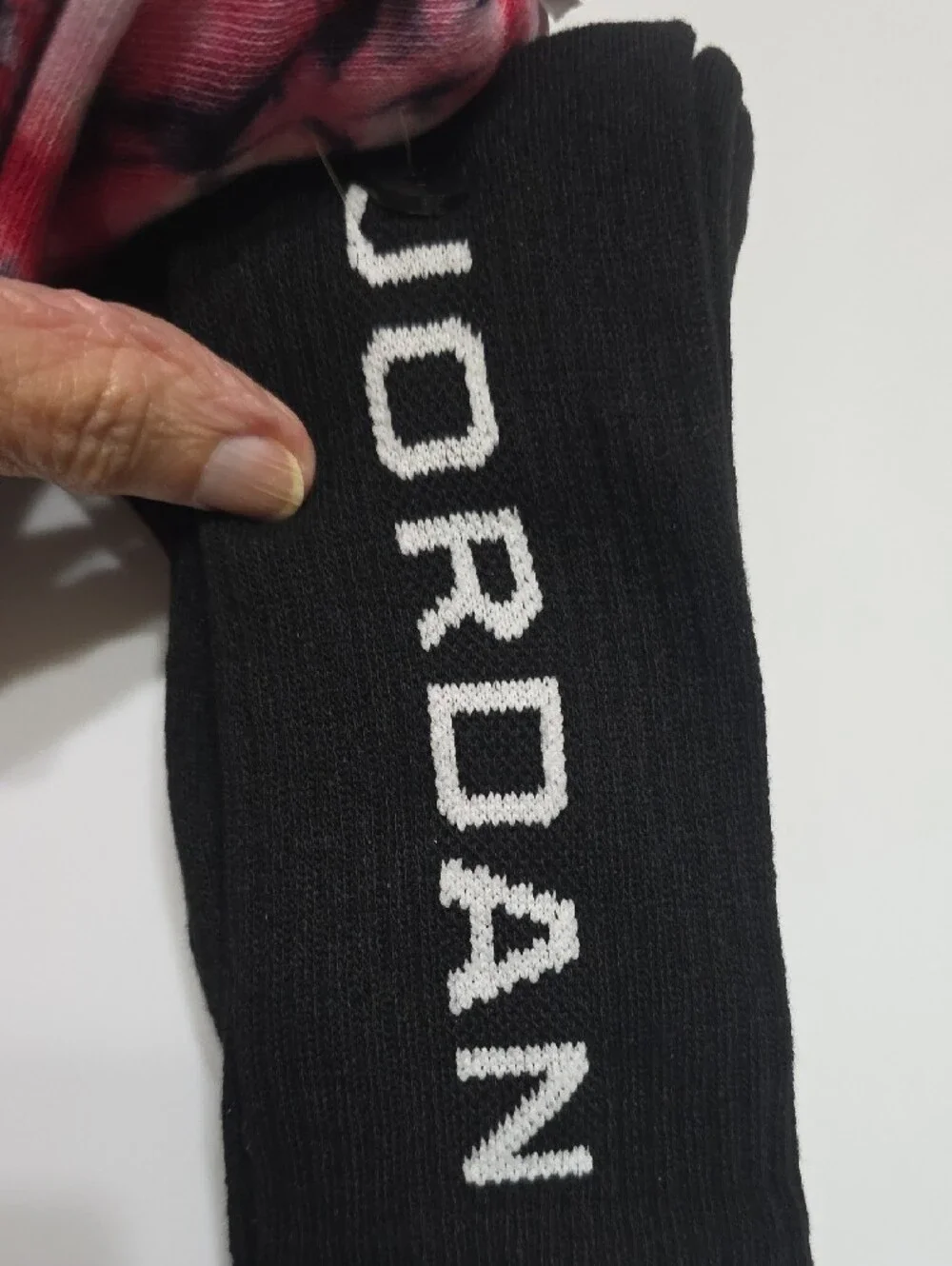 Jordan 3-Pack Crew Socks - Red, Black, Tie-Dye